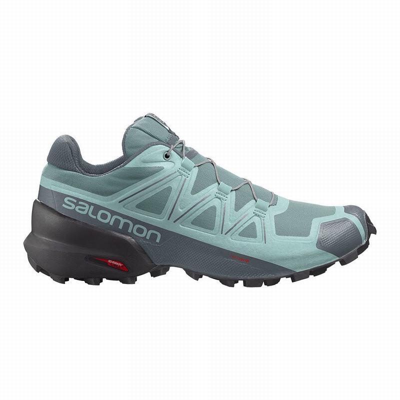 Salomon Singapore Womens Trail Running Shoes - SPEEDCROSS 5 Turquoise | 70695-IHMF